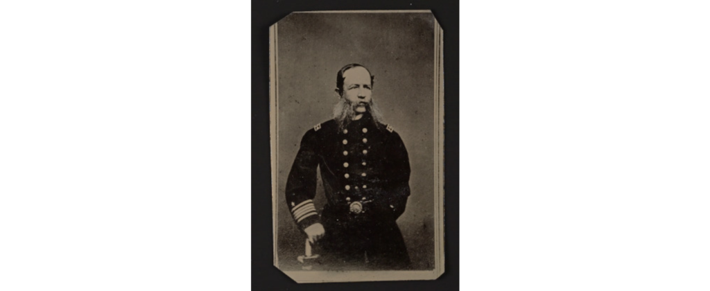 Portrait of a uniformed man with a long beard